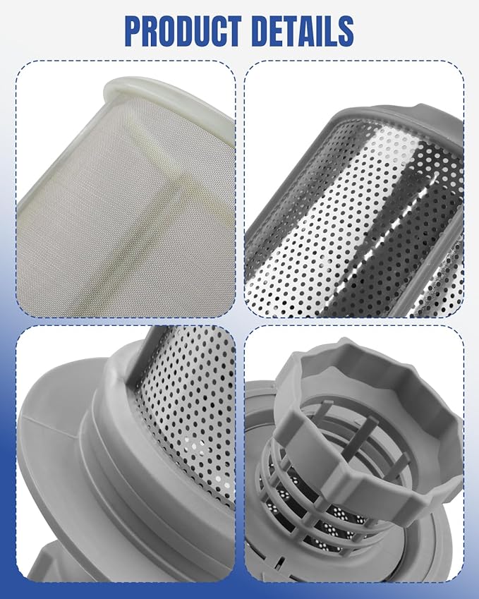 00615079 Dishwasher Micro Filter Fit for Bosch, Replace 00170841, 00174936, 170841, 174936, 615079, AP4372139