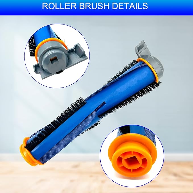 2 Pack AV2501S Brush Roller Replacement Parts Compatible with Shark AV2501AE RV2502AE AV2511AE UR2500SR RV2610WD RV2620WD RV2520AOUS AV2510AOUS AI Robot Vacuum Brush