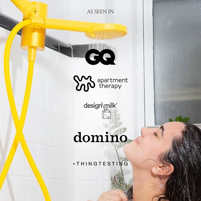 Sproos! - Handheld Showerhead with Filter Set, High Performance Filtration System for Healthier Hair and Skin, Extra Long 70 Inch Hose, 3 Customized Spray Functions, Pink