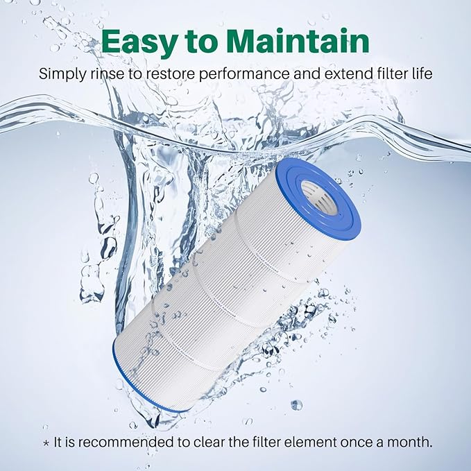 TOREAD CS100 Pool Filter Replaces Jandy CS100, R0462200, PJANCS100, Ultral-B2, Porpoise PP-B2, Unicel C-8410, Filbur FC-0821,SD-01070, AK-70041,100 Sq. Ft Pool Filter Cartridge 1 Pack