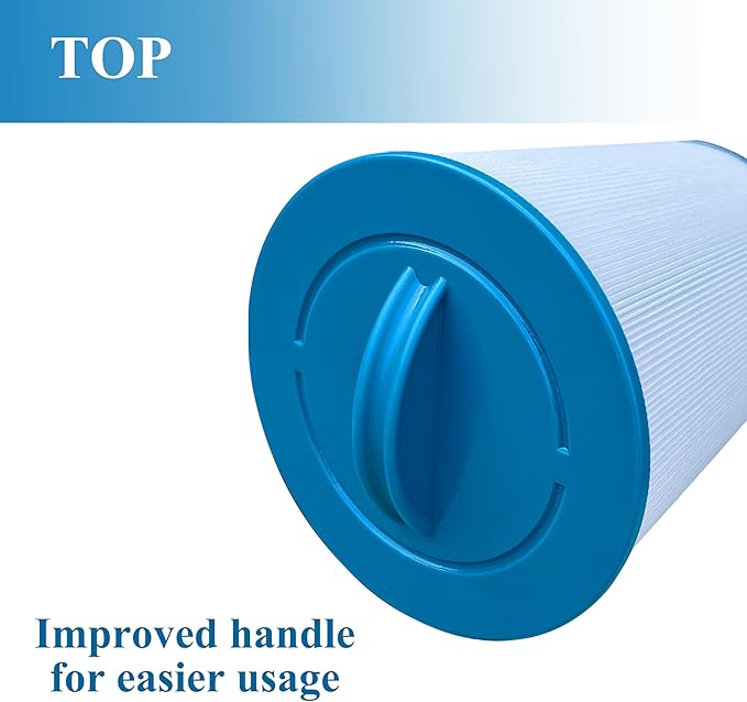 Spa Filter Compatible with 6CH-940, FC-0359, PWW50P3 (1 1/2" Coarse Thread), 817-0050, 25252, 03FIL1400, SAE Thread, 45 sq.ft., 2 Pack