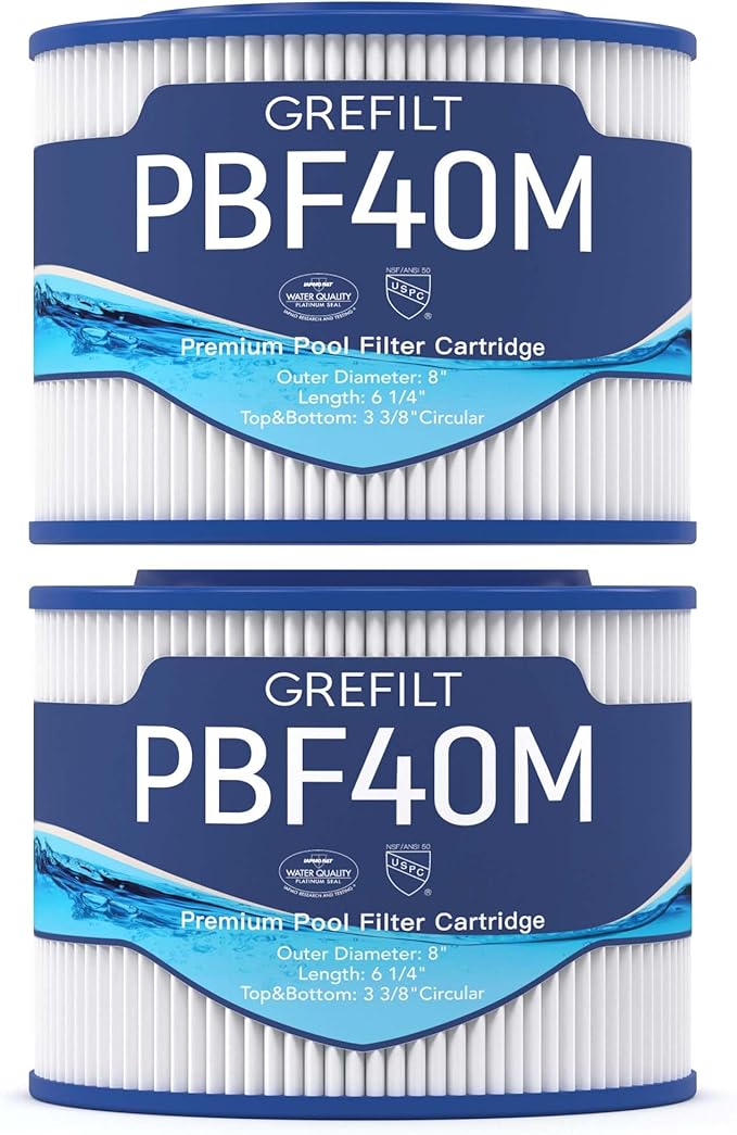 10-00282 Hot Tub Filter Compatible with Bullfrog Spa Filter, Wellspring 30 Coreless 10-00282, Pleatco PBF40M, 30 sq.ft. 2-Pack
