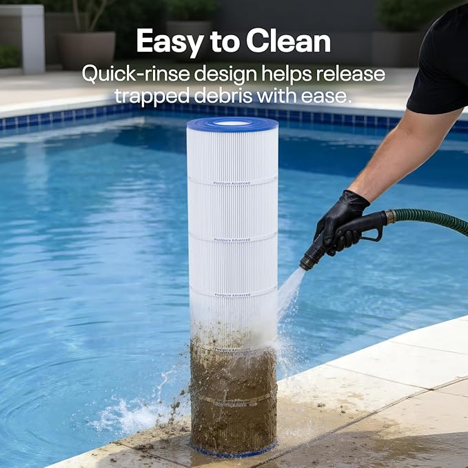 POOLPURE PLFPJANCS250 Pool Fliter Replaces Jandy CS250, PJANCS250, Unicel C-8425, Filbur FC-0824, R0462500, 17-175-3630, 250 Sq.ft Filter Cartridge 1 Pack