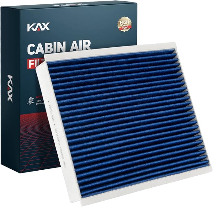KAX Premium HEPA Cabin Air Filter with Dual Active Carbon, CF12150 Replacement for Ford Expedition 2018-2024, F150, F250, F350, F450, F550 Super Duty, Lincoln Navigator, Strong Adsorption Cabin Filter