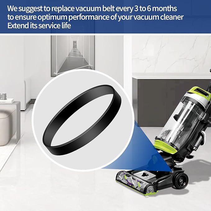 Vacuum Belt 4 Pack for Bissell Style 7/9/10 p/n 3031120#2031093#32074#3031123 PowerForce Helix Powerlifter CleanView Swivel Rewind Pet Vacuum Cleaner