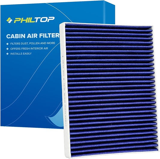 PHILTOP Premium HEPA Cabin Air Filter w/Dual Activated Carbon, Compatible with CF11854 Nissan Rogue 2014-2020, Rogue Sport 2017-2022, Carbon Filter Up Dust Pollen Odor