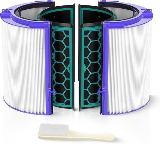 TP04 Replacement Filter | 360° Combi Glass HEPA & Activated Carbon Filter | Compatible with Dyson HP04, TP04, DP04, TP05, DP05 Air Purifi-er | Perfect Fit & Reliable | Easy to Install