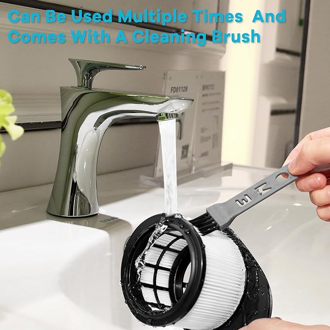 UZ565H Filters Replacement for Shark Vacuum Cordless Duoclean Stratos Cleaner IZ862H IZ562H UZ865H IZ540H IZ840H IZ800, 2 HEPA and 4 Felt & 4 Foam Filters Replace Part XPSMFIZ700 & XFFKIZ70