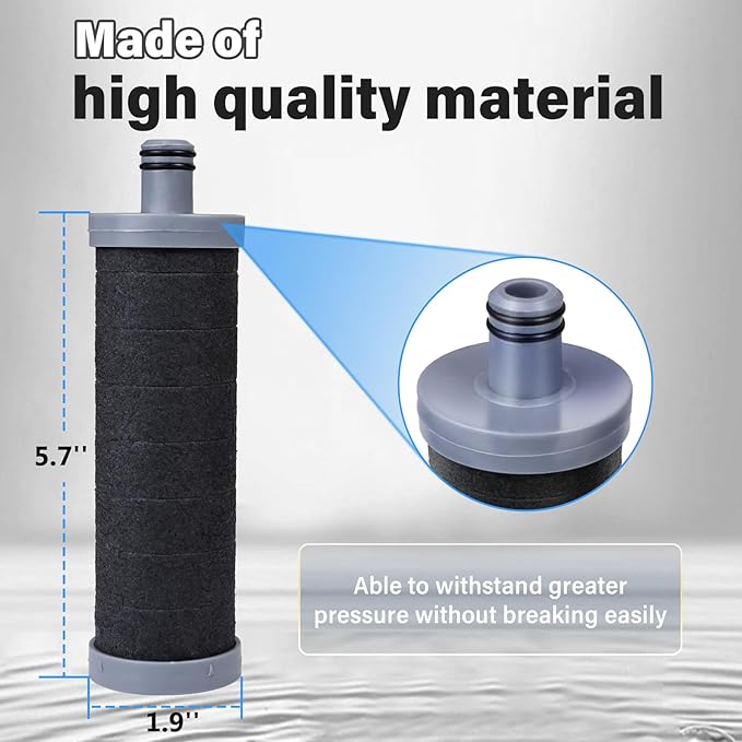 Carbon Shower filter cartridge 1PCS Compatible with Shower Filter System, Reduces chlorine, heavy metals, and other impurities to help alleviate dry skin and dry hair