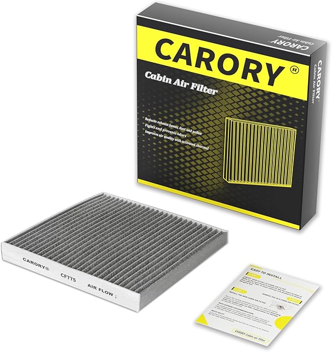 CARORY Cabin Air Filter w/Activated Carbon for Ford Edge 2015–2024, Fusion 2013–2020, Lincoln Continental 2017–2021, MKX 2016–2018, MKZ 2013–2020, Nautilus 2019–2026 and More
