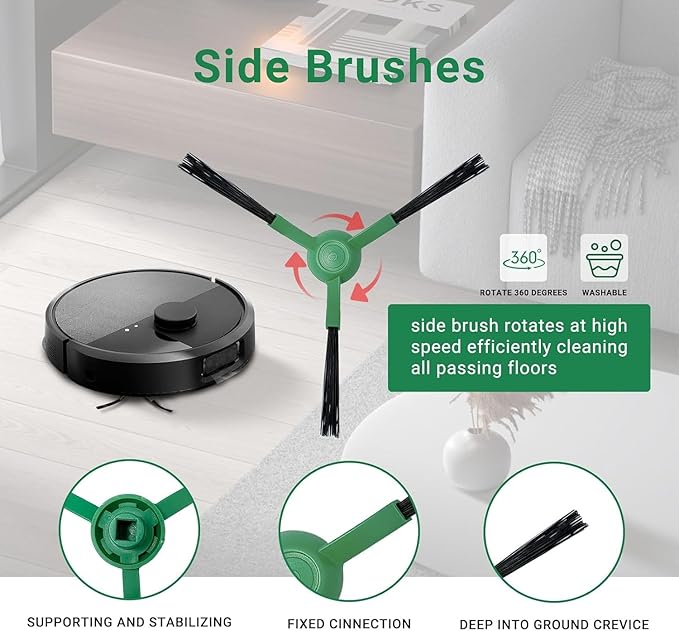 705 Replacement Parts Accessories kit for iRobot Roomba Max 705 Vac Plus 504 Vac Vacuum Cleaner, 2 Roller Brush 4 Dust Bag 4 HEPA Filter 4 Side Brush 1 Cleaning Tool