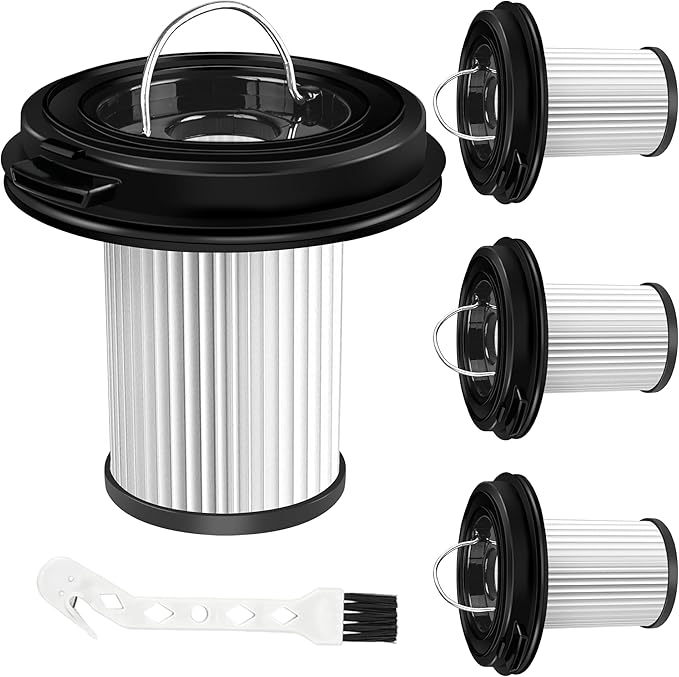 4 Pack Vacuum Filter for Bissell CleanView XR Pet 300W/CleanView XR 200W Cordless Vacuum Filter Replacement 3789 3789U 3789X 3797 3797V 3797W Replace 1638010 with 1 Little Brush by APPLIANCEMATES