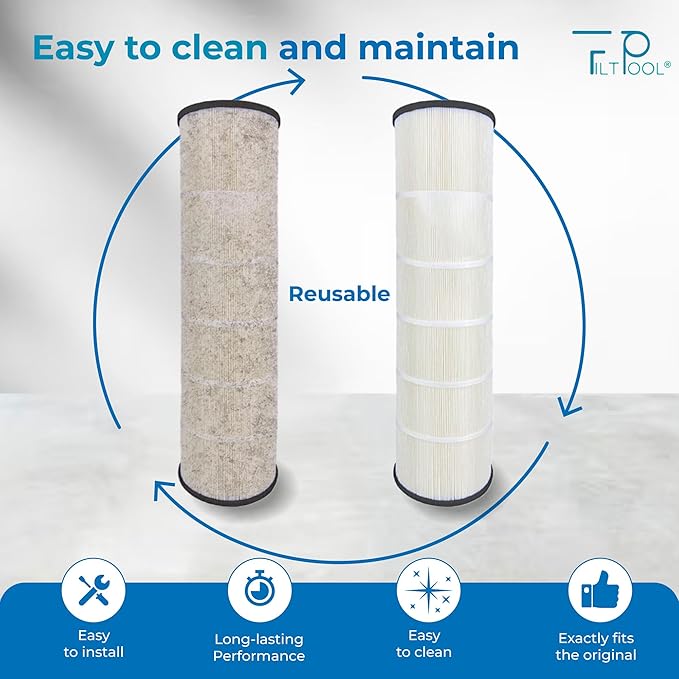 FP-33250 Pool Filter Cartridge Replacement for Jandy CS250, 11088514, Hayward R0462500 – Swimming Pool Filter System - Clean Water Filtration – 1 Pack, 250 SQFT