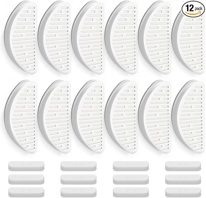 12 Pack Cat Water Fountain Filter & 12 Pack Replacement Filter Sponges Compatible with Uahpet Water Fountain 67oz/2L Automatic Pet Fountain,Pack of 24