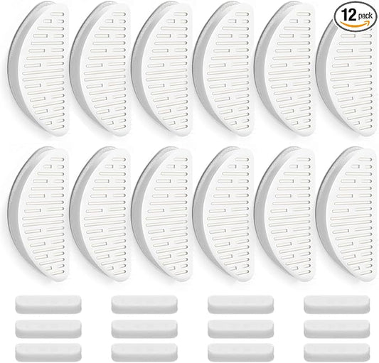 12 Pack Cat Water Fountain Filter & 12 Pack Replacement Filter Sponges Compatible with Uahpet Water Fountain 67oz/2L Automatic Pet Fountain,Pack of 24