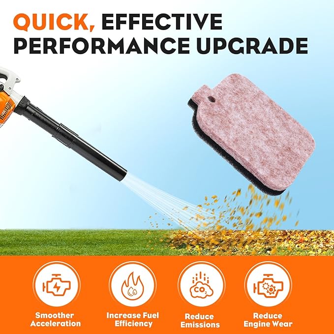 Hipa BG55 BG85 Air Filter Replacement for S-THIL BG 55 85 BG45 BG46 BG65 BR45 BR45C SH55 SH85 Leaf Blower Parts 4229-120-1800 with Fuel Primer Bulb Spark Plug Tune Up Kit