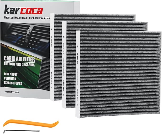 CF11671 Cabin Air Filter With Activated Carbon Compatible with RAM 1500 2500 3500 2016-2025, RAM 4500 5500 2016-2025, MAZDA CX-7 2007-2012(3 Pack)