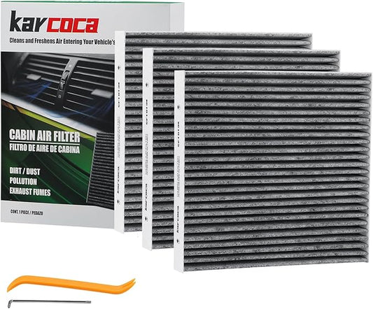 CF11671 Cabin Air Filter With Activated Carbon Compatible with RAM 1500 2500 3500 2016-2025, RAM 4500 5500 2016-2025, MAZDA CX-7 2007-2012(3 Pack)
