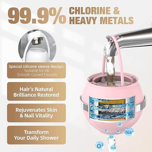 SHLLKTTRY Bath Water Filter for Tub Faucet with Overflow,Filtration,Remove Contaminants,Chlorine,Fluoride,Hard Water Softener,Enhances Health of Skin,Hair,Nails,Relieve Eczema,3,000 Gallons,White