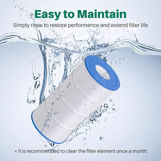 TOREAD Replacement for Pool Filter Pleatco PA90, CX900RE, C900, Unicel C-8409, Filbur FC-1292, Posi-Clear Sta-Rite PXC95, Clearwater II ProClean 100, Aladdin 19002, 25230-0095S, 2 Pack