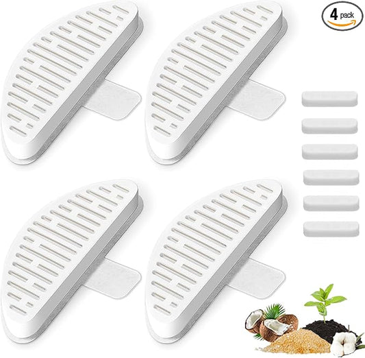 4 Pack Cat Water Fountain Filter & 6 Pack Replacement Fliter Sponges Compatible with Uahpet Water Fountain 67oz/2L Automatic Pet Fountain,Pack of 10