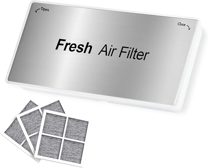 ADQ75493301 New Upgraded Refrigerator Air Filter Cover Replacement, Come with The LT120F Refrigerator Air Filter(3 Packs), Fresh Air Filter Cover, Compatible with LG Refrigerator Models