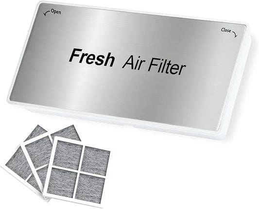 ADQ75493301 New Upgraded Refrigerator Air Filter Cover Replacement, Come with The LT120F Refrigerator Air Filter(3 Packs), Fresh Air Filter Cover, Compatible with LG Refrigerator Models