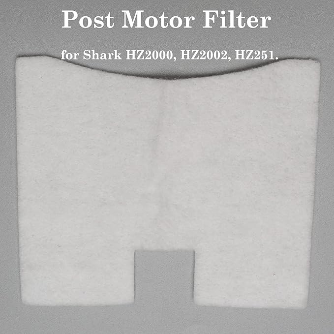 4 Pack Foam & Felt Filter Kit Vacuum Filters, 1 Pack Soft Roller Replacement for Shark HZ2002 HZ2000 Vertex Ultralight DuoClean PowerFins Stick Vacuum, for Part XFFKHZ2000, 125CU2002