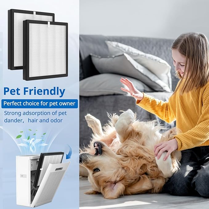 G3 Air Purifier Replacement Filter for AMEIFU Compatible with AMEIFU G3 Sferf-30 (FXAP2W) Air Purifier For VEWIOR ClearAir-A3 Air Purifier filter For Tailulu HQZZ-260 3-IN-1, 3 Pack