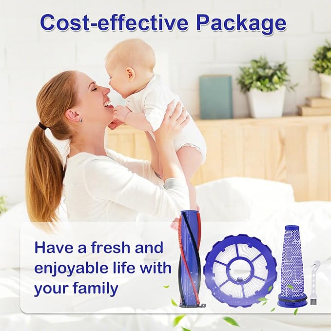 DC50 Brush Roller and Fiter Replacement Compatible With Dyson DC50 Animal Multi Floor Complete Vacuum, Filters Brush Kit, Compare to Part 965081-01 965080-01 964705-01