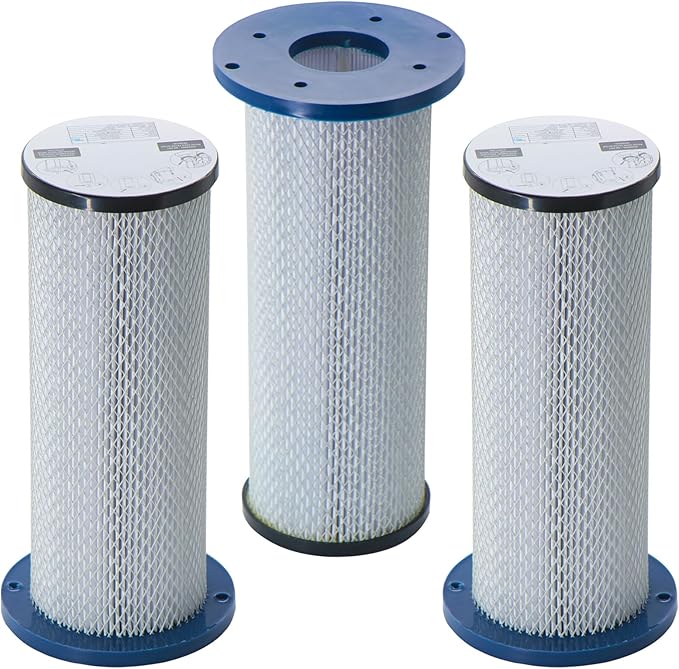 3 Pack Extractor HEPA Filter S-LINE Compatible with Pullman Ermator's Single Phase HEPA Dust Collectors S13, S26, S36, S1400