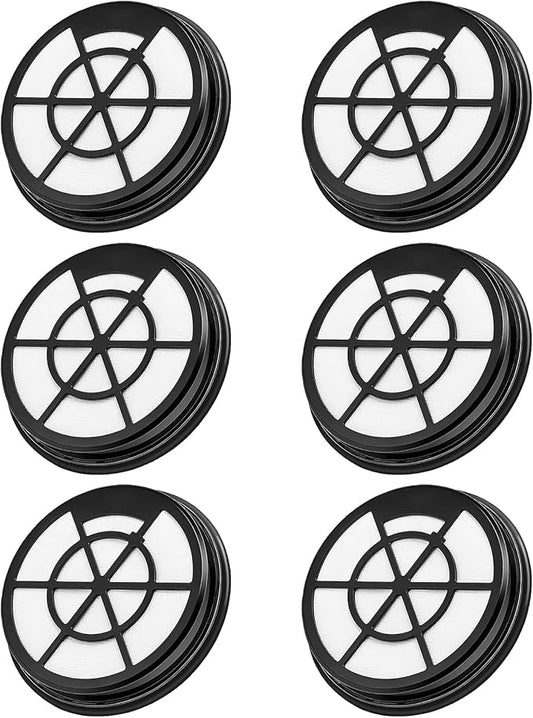 6 Pack NEN110A/NEN110B/NEN110D Vacuum Filters for Eureka, Compatible with Eureka WhirlWind Bagless Canister Vacuum Cleaner, Inlet Frame and Sponge Filter