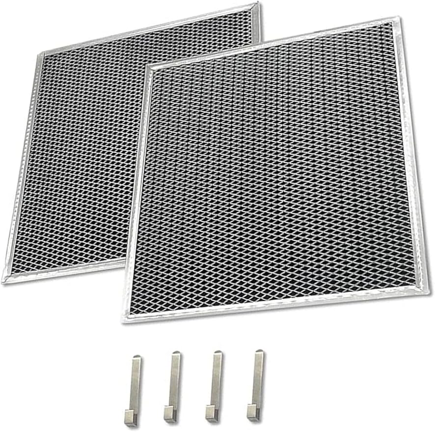 W10905734 Range Hood Filter Part Replacement for whirlpool range hood charcoal filter AP6050126, 4533728, PS12070219,charcoal filter w10905734 (2 pack,double-sided,universal hood filter)