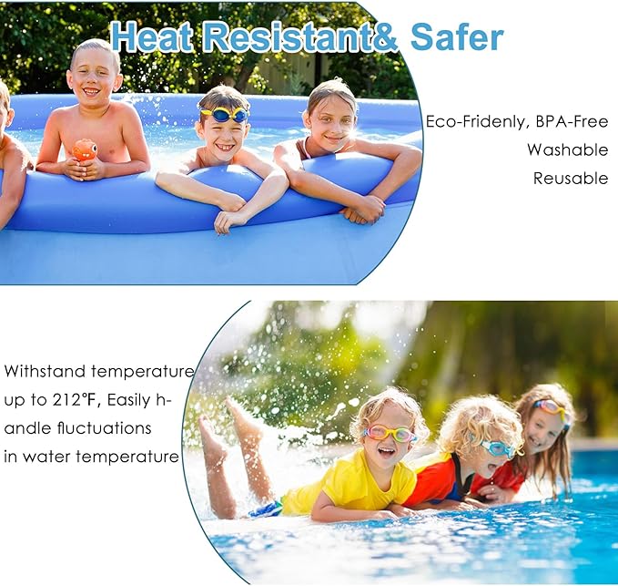 Type I Pool Filter Replacement- for Bestway 58511E/ Summer Waves Funsicle RX330 SFX330 330 Gal/H Pump, Size 1 Replaces 58093, P57100402-6 Pack