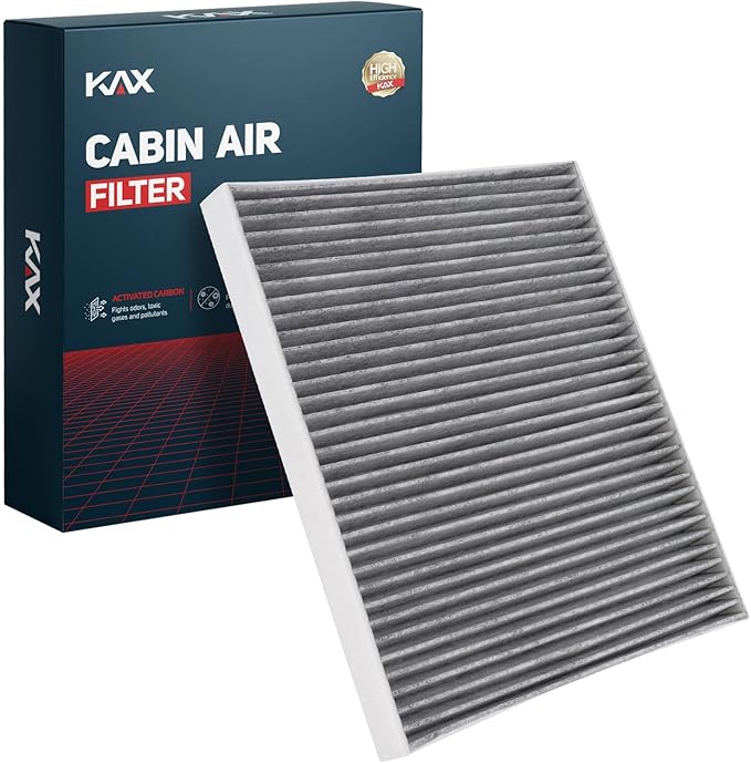 KAX HEPA Cabin Air Filter with Activated Carbon, CF10360 Replacement for Chevrolet Silverado 1500, Tahoe, Silverado 2500 HD, GMC Sierra 1500, Yukon, Suburban 1500, Passenger Compartment Air Filter