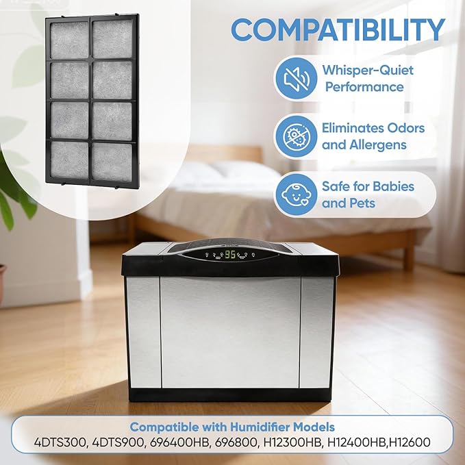 1051 2 Stage Humidifier Air Filter Compatible with AIRCARE Essick 1051, Essick Air 4DTS300, 4DTS900, 696400HB, 696800, H12300HB, H12400HB, and H12600 Evaporative Humidifier (1 Pack