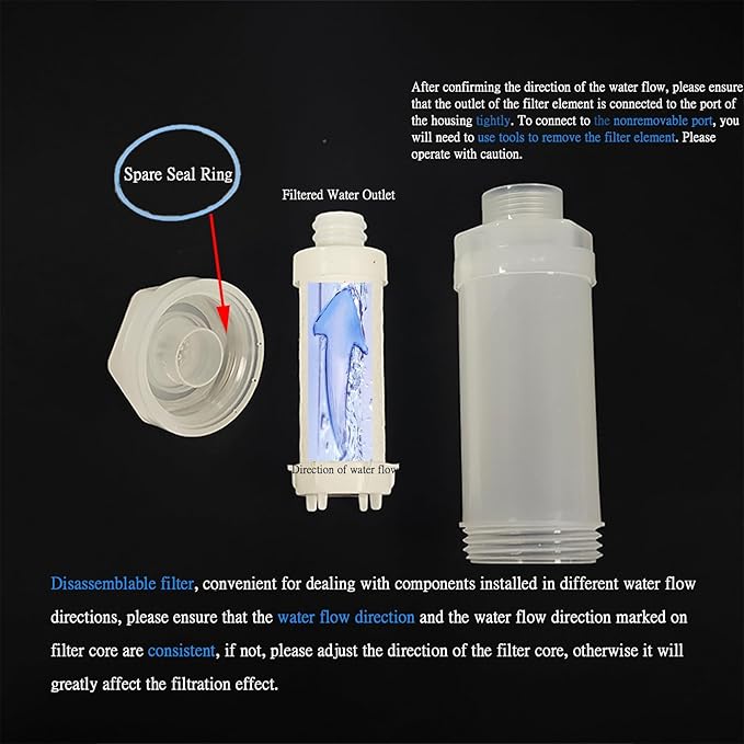 4PCS Vitamin C Shower Filter for Hard Water Filter Shower Aromatherapy Bathroom Accessories Fixed Handheld Showerheads Bathtub Faucet Remove Chlorine Fluoride Heavy Metals Lemon Jasmine Lavender Ocean