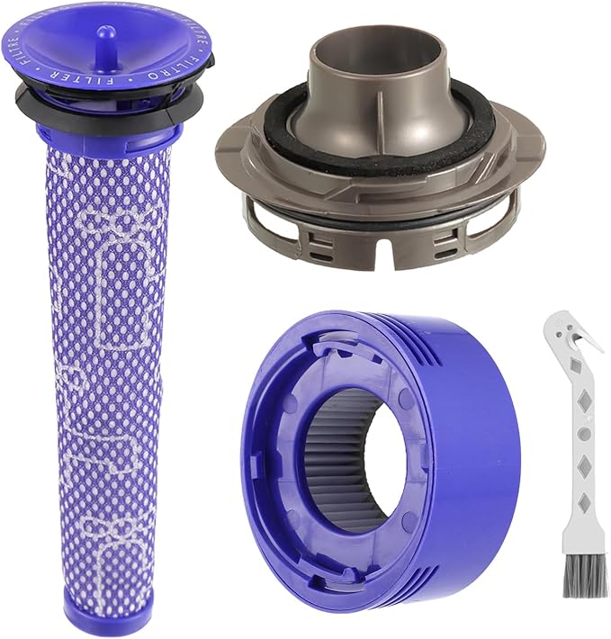 Filter Replacement & Motor Cover Compatible with Dyson V7 V8 Animal and Absolute Cordless Vacuum Cleaners
