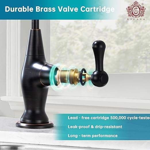 Sink Drinking Water Faucet, Sink Water Filter System, Suitable for Most Reverse Osmosis or Water Filtration Systems,Stainless Steel Reverse Osmosis Faucet for Kitchen Bar, Oil Rubbed Bronze