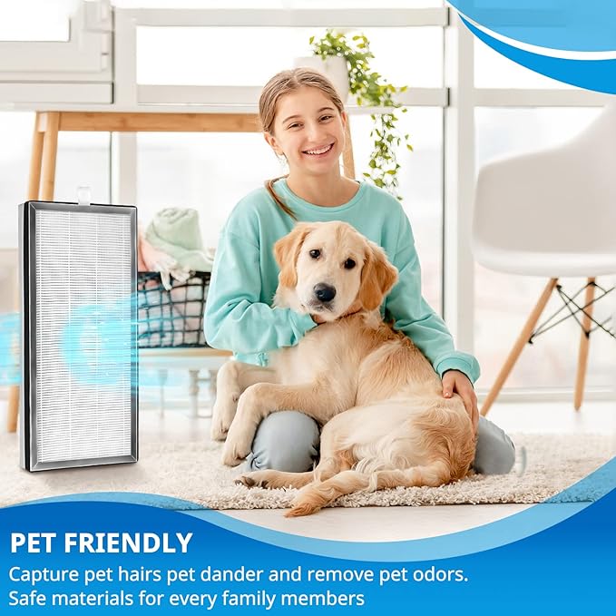 40 Replacement Filter Compatible with MA Series 40 Air Purifier 3-in-1 Filtration Contains High-Efficiency Activated Carbon Filter, 4 Pack