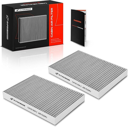 A-Premium 2-PC Cabin Air Filter with Activated Carbon Compatible with Mercedes-Benz S350, S400, S450, S550, S600, S63 AMG, S65 AMG, CL500, CL550, CL63 AMG, CL65 AMG, CLS63 AMG