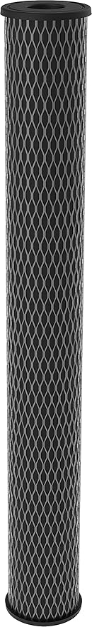 Pentair Pentek C1-20 Dual Purpose Carbon Water Filter, 20" x 2.5" Powdered Activated Carbon Cartridge, 5 Micron Sediment and Chlorine Taste Odor Reduction, 10000 Gallon Capacity, Pack of 14