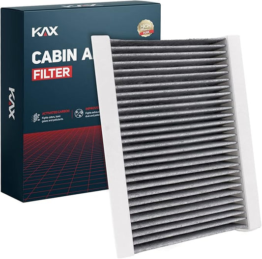 KAX HEPA Cabin Air Filter with Activated Carbon, CF11810 Replacement for Jeep Compass 2017-2026, Renegade 2015-2023, Fiat 500X 2016-2023, 500L 2014-2020, Passenger Compartment Air Filter
