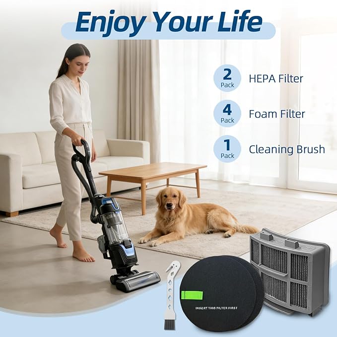 39883 Filters for Bissell Pet Hair Eraser Vacuum 39883 3418 3774F 3774 3774G MultiClean 3775 3415 3409 3404 3402 SurfaceSense Turbo Lift-Off PowerLifte Upright Vacuums, Part #1635630 & #1603437