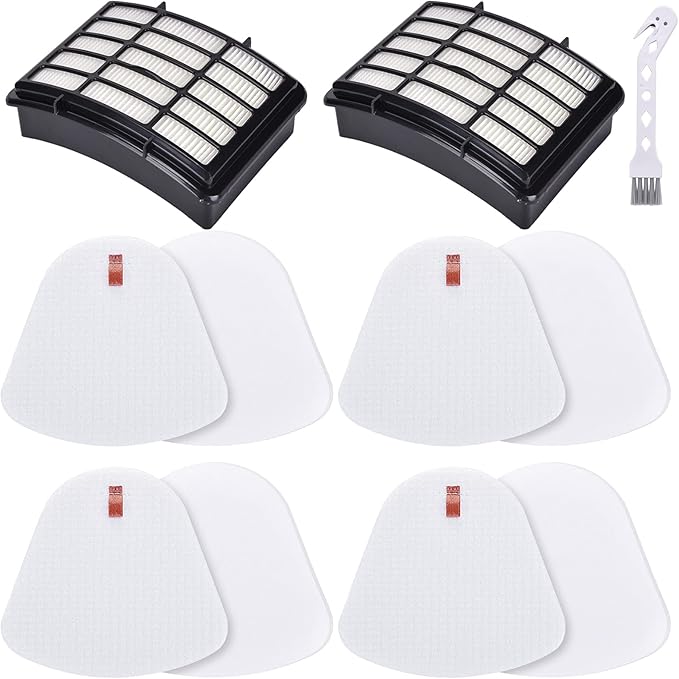 Leadaybetter Vacuum Filter Replacement for Shark Navigator Lift Away Deluxe NV350 NV351 NV352 NV355 NV356E NV360 NV370 UV440 UV540 CU500 ZU503AMZ Models, Parts XFF350 & XHF350, 2 + 4 Pack Filters