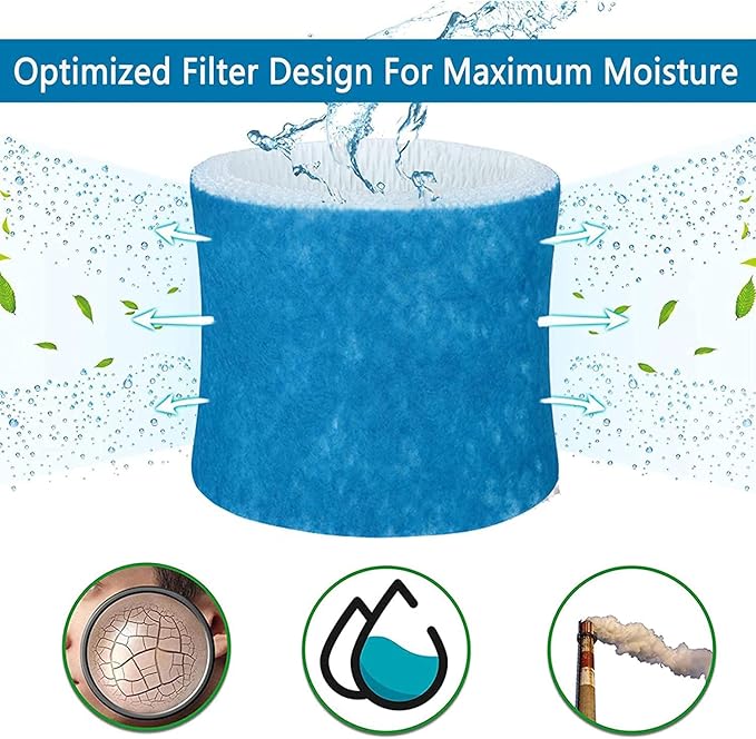 Humidifier Filter Replacement Wicking Filters Compatible with Honeywell HC-888, HC-888N, Filter C (6 Pack)