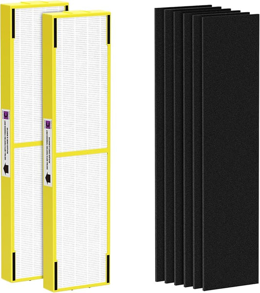 2 Pack FLT5000 True HEPA Replacement Filter C, Compatible with Germ-Guardian AC5000, AC5000E, AC5250PT, AC5350B, AC5350BCA, AC5350W, AC5300B, CDAP5500B, AP2800CA Air Purifiers