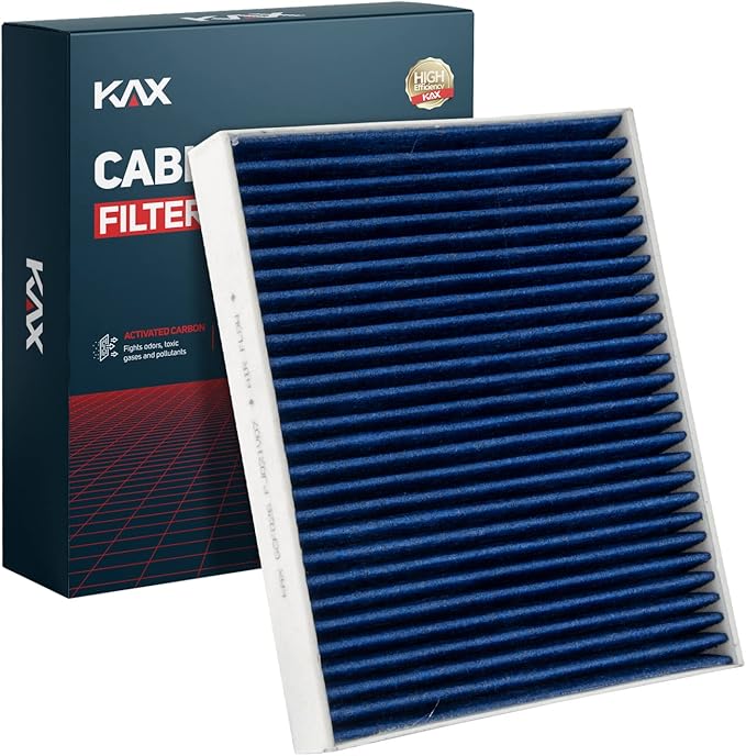 KAX Premium HEPA Cabin Air Filter with Dual Active Carbon, CF11176 Replacement for Ford Flex 2010-19, Taurus 2009-19, Lincoln MKS 2010-16, MKT 2010-19 Cabin Filter, Strong Adsorption Cabin Filter
