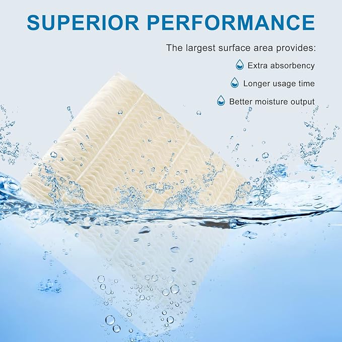 AMI PARTS 2 Pack 1043 Super Humidifier Wick Filter Replacement Compatible with AIR.Care EP9 Series EP9500 EP9700 EP9800 EP9R500 EP9R800 821000 826000 826800 and Bemis 800 8000 Series Humidifiers