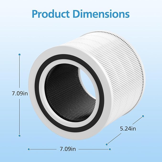 Core 200S-P Replacement Filter Compatible with LEVOIT Core 200S Smart WiFi Air PuriFier, Core 200S-RF Air Filter, 2 Pack